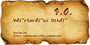 Várterész Ottó névjegykártya