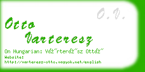 otto varteresz business card